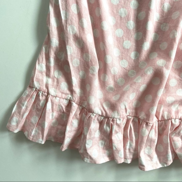 Lisa Marie Fernandez Pink Polka Dot Ruffle Dress - Picture 5 of 10